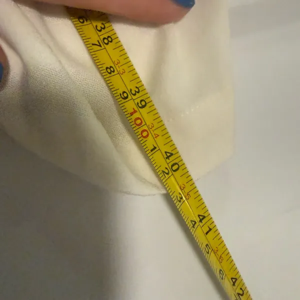Lele White Embroidered Tiered Maxi Skirt Linen Blend Large - Image 3