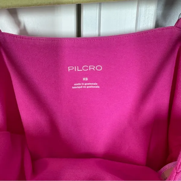 Anthropologie Pilcro Foldover Cami Tank Top in Pink Size XS‎ NWT summer spring - Image 2