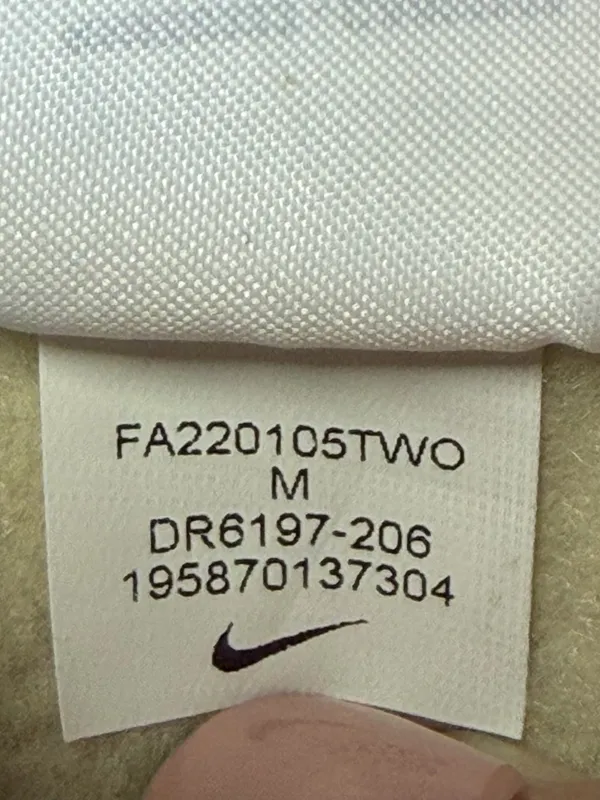 Nike Standard Fit Mid Rise Double Swoosh Sweatpants Womens Medium Tan DR6197-206 - Image 10