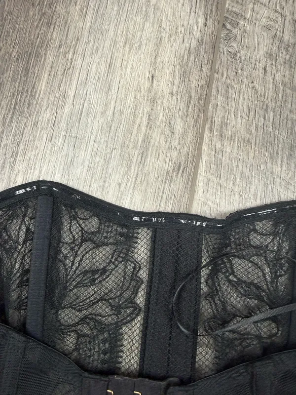 Victoria's Secret Black Lace Bustier Bra Top - Image 9