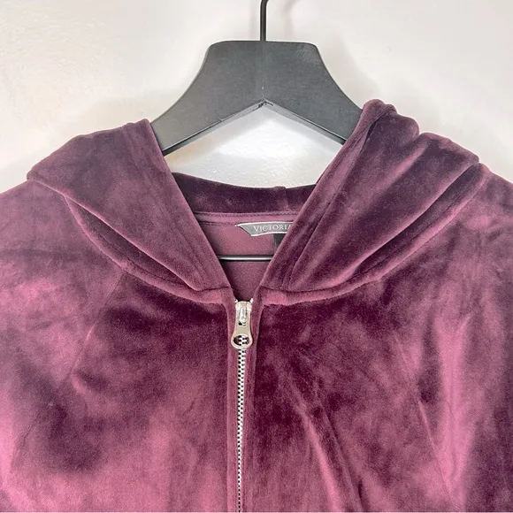 Victorias Secret Purple Velour Tracksuit Size‎ XS - Image 4