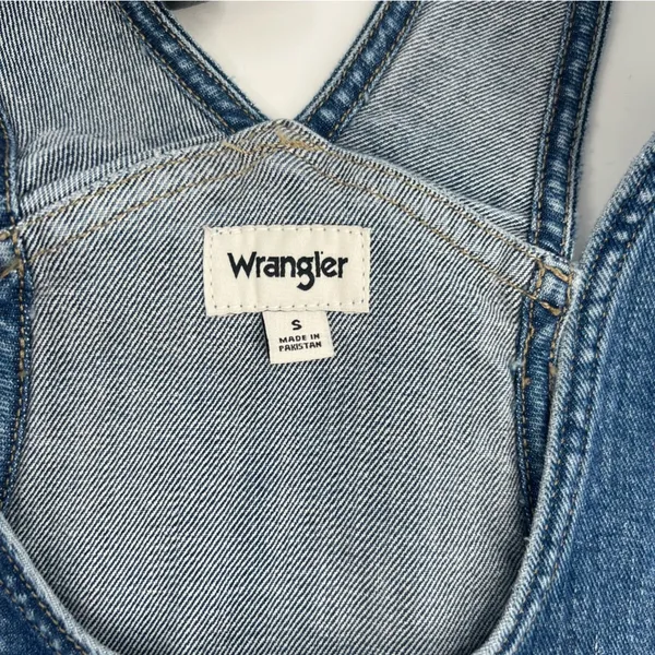 Wrangler The Denim Dress‎ racerback buttons snap midi blue sz S - Image 4