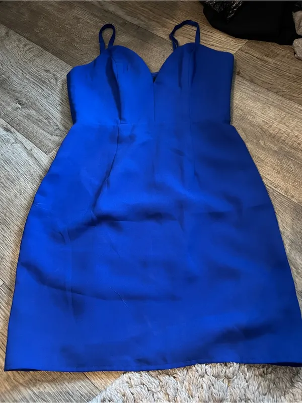 NBD x Naven Twins Mini Dress in Royal Blue size small - Image 9