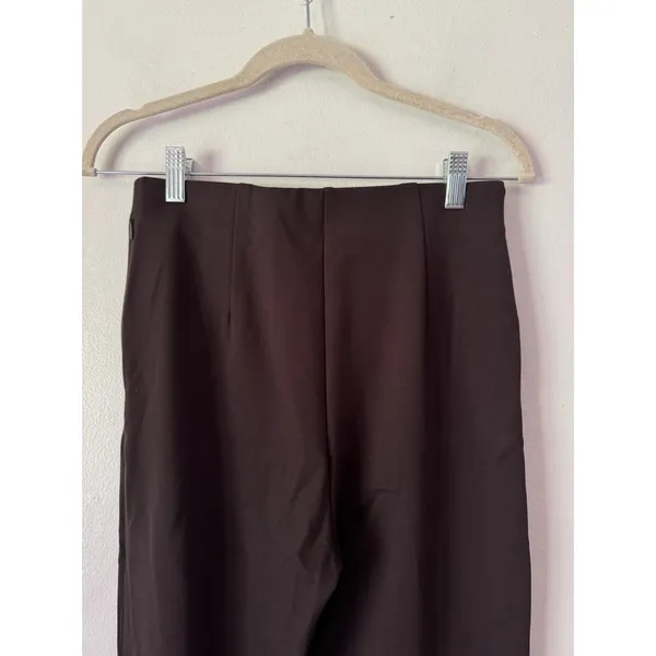 NWT OGL Ponte Wrinkle Resistant High Rise Cropped Flare Leg Travel Pants Small - Image 8
