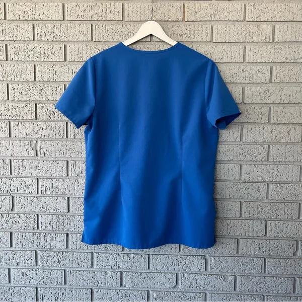 Figs Casma Three-Pocket Scrub Top Royal Blue Size Medium - Image 6