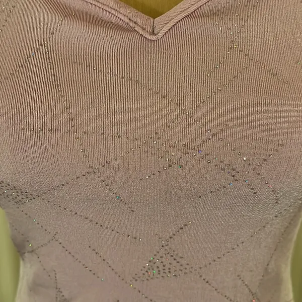 Finesse vintage sparkly top size medium Pink - Image 2