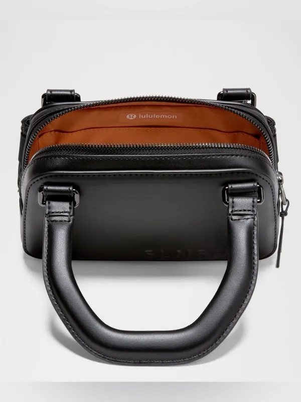 NWT Lululemon x SLNSH Collection Leather Alt. Top-Handle Mini Belt Bag - Black - Image 2