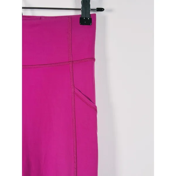 Lululemon Invigorate High Rise Leggings Pockets Size 4 Pink Yoga Workout Gym - Image 7