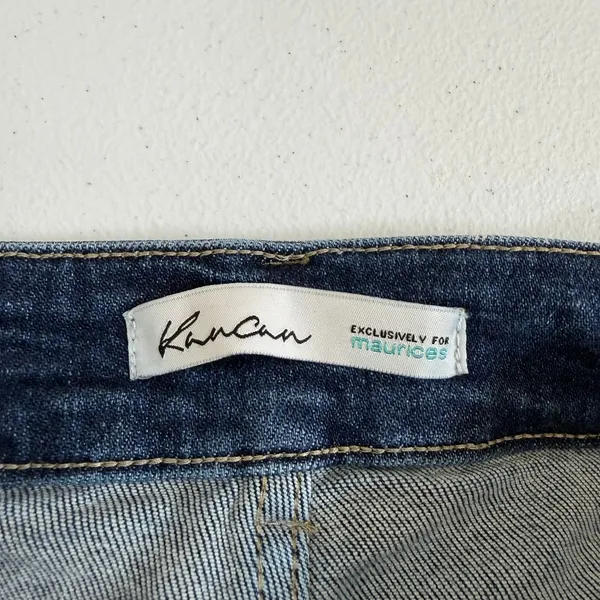 Kancan Maurice's dark wash blue ripped distressed‎ stretch skinny jeans 5 pocket - Image 6
