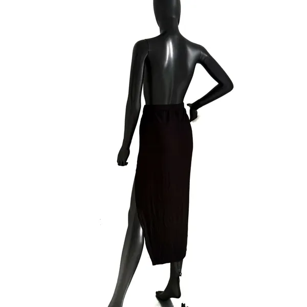 High Waist Maxi Skirt High Rise Split Skirt Beach Cover Up Casual Skirt Stretchy - Image 4