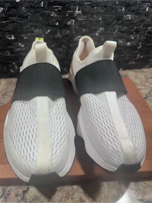 Sorel Athletic Slip On Sneakers Womens Sz 9.5 Kinetic Impact Strap white black - Image 2