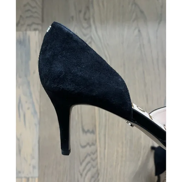 Sam Edelman Jaina d'Orsay Pump Pointed Toe Women's Black Suede Size 7 - Image 6