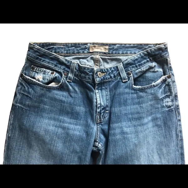 BKE Y2K The Buckle Star 18 Flare Denim Jean Size 100% Cotton 31X33 Distressed - Image 4