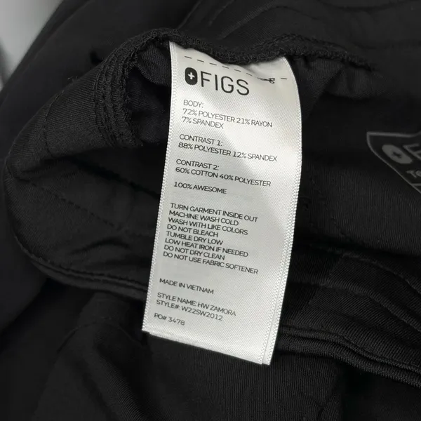 Figs Black‎ Zamora Jogger Scrub Pants - Image 8