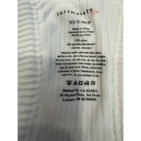 Free People Movement Women’s White Racerback Scalloped Tank Top Size XS/S NWT - Image 3