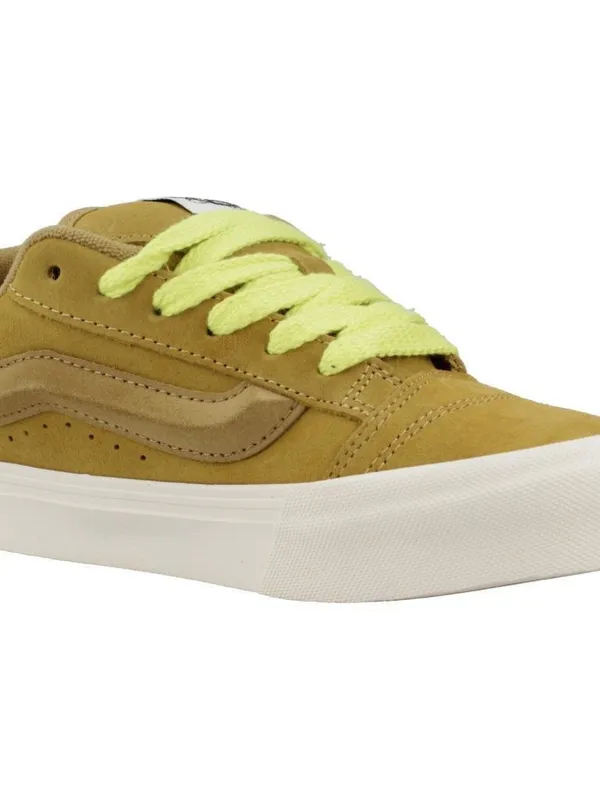 NEW VANS KNU SKOOL SNEAKERS Suede M-8 W-9.5 GOLDEN HOUR ANTELOPE / Green - Image 2