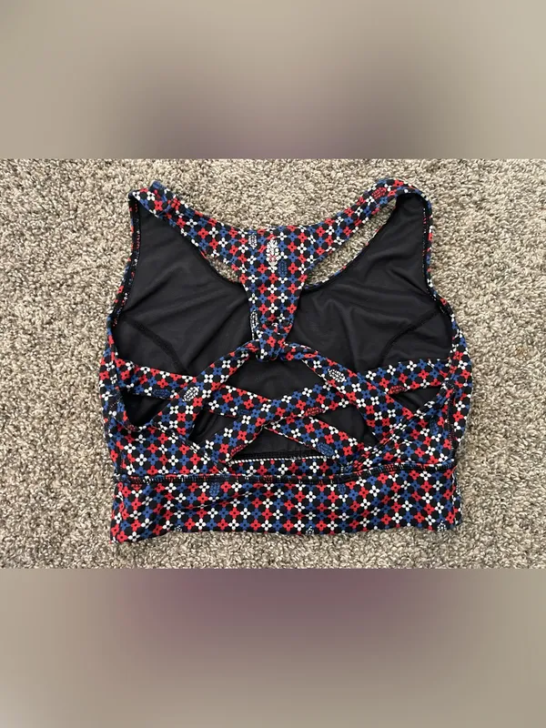 Women’s Free People FP Movement Odessa Printed Sports Bra Size S - Image 7