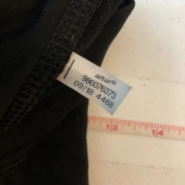 Aerie Womens Leggings Pocket Work Out Athletic Black M - Image 5