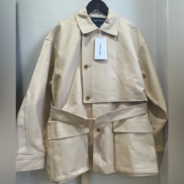 Urban Revivo Women’s Beige Trench Coat Size S - Image 5