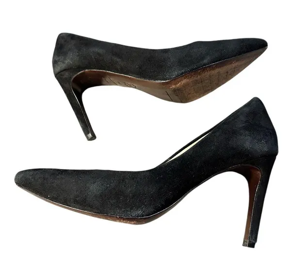 Cole Haan Suede Black Heels Sz 8 B - Image 4