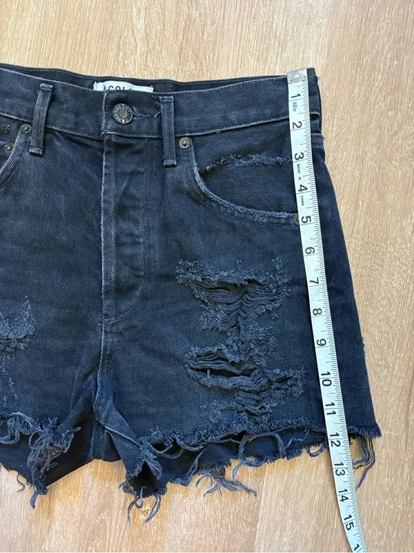 AGOLDE Parker Vintage Cut Off Distressed Shorts - Image 6