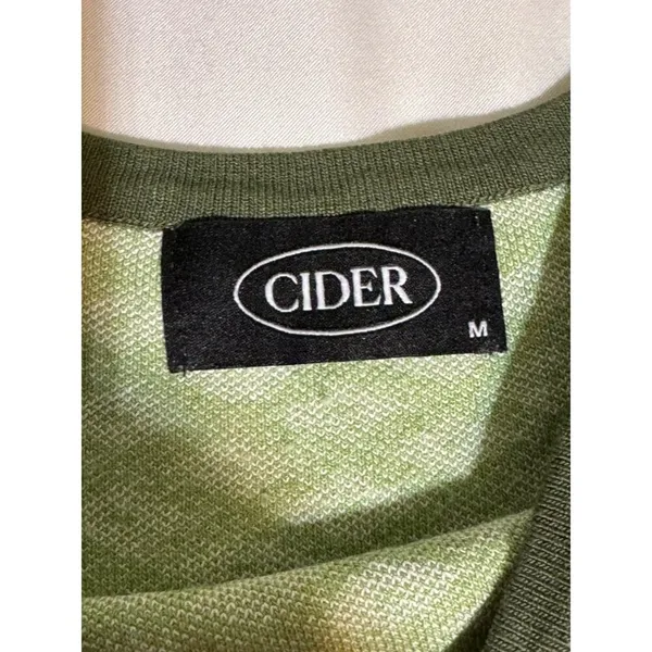 Cider Dress Knit Geometric Midi Sleeveless Green and White Tank Size Medium - Image 6