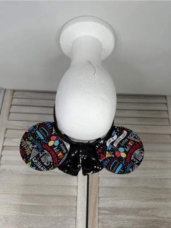 DISNEY Birthday/Tiara Minnie Ears/Headband Black/Multi-OS - Image 2