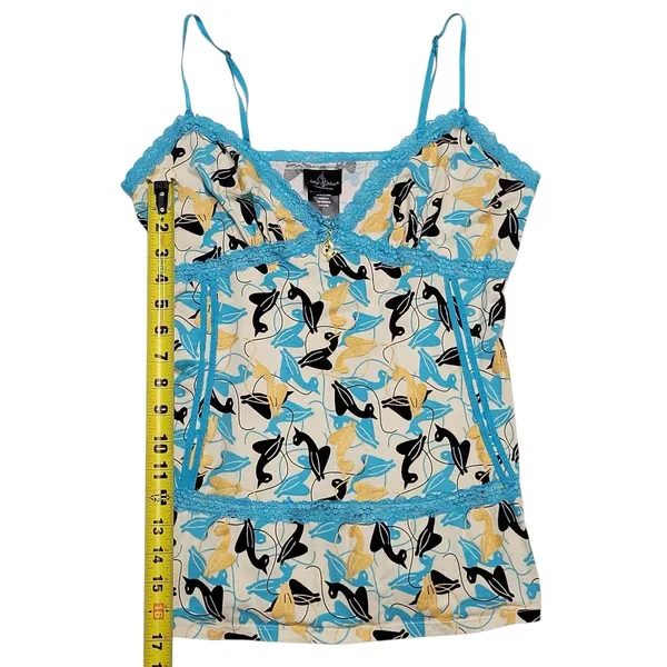 Vintage Y2K Baby Phat Blue Multi Cotton Tank Top Women's Size Large - Image 3