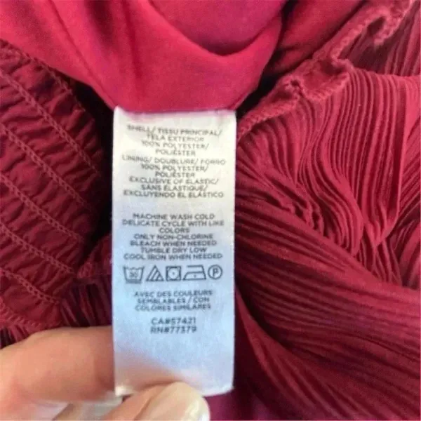 Ann Taylor Factory Women's Red Puff Sleeve Blouse Size S‎ - Image 9
