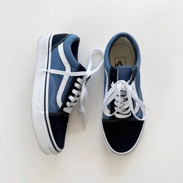 Vans Blue Suede Sneakers size 7 - Image 2