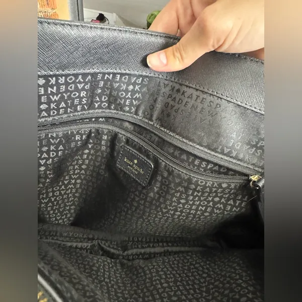 Kate Spade Laurel Way Jaymes Black Saffiano Leather Tote Bag - Image 5