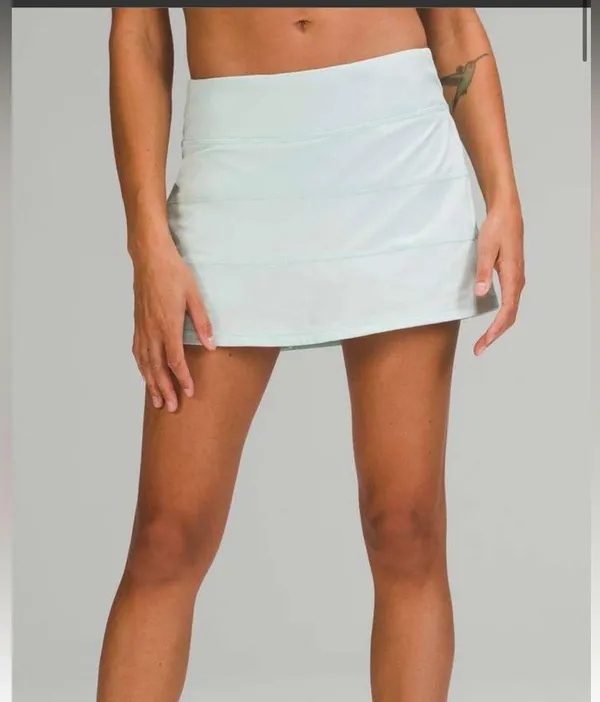 NWT Lululemon Pace Rival MR Skirt *Long / Delicate Mint / 2 - Image 4