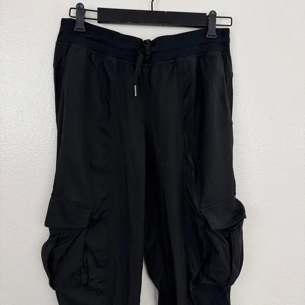 Lululemon Cargo Pants Womens Black Dance Studio Jogger Ribbed Cuff 29x27 - Image 2
