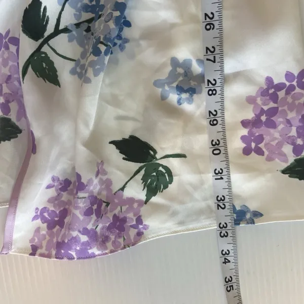 Kate‎ Spade White Floral Robe Women’s Size M Medium Bridal Wedding Casual Short - Image 10