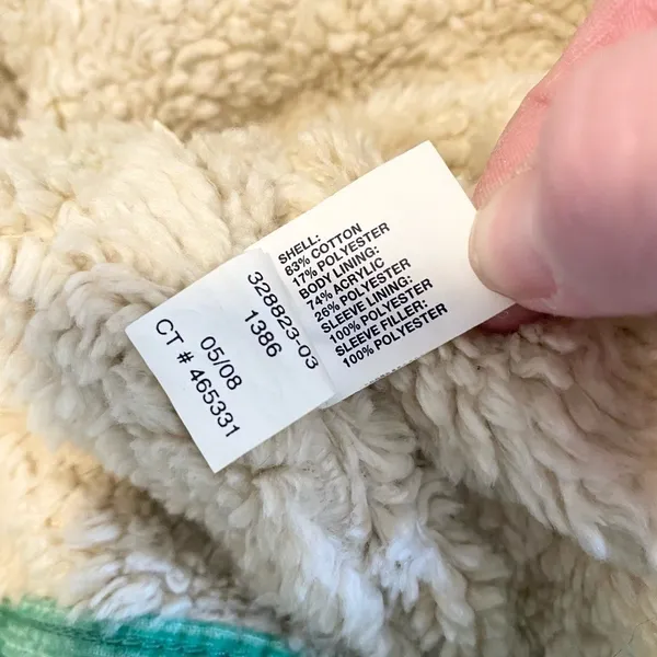 Gap Women's Mint Green Western Corduroy Faux Fur Lined Button Up Jacket - Image 7