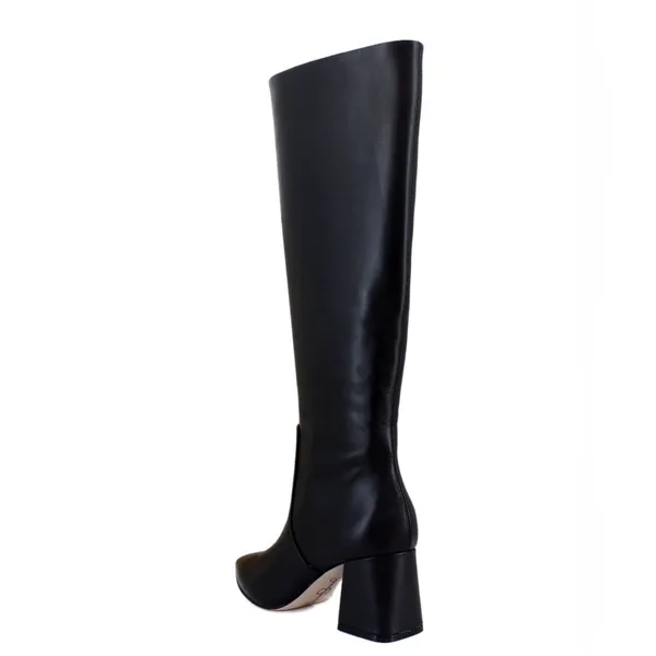 Jessica Simpson Black Knee-High Leather Women's Boot Size 9.5 Wide Calf - Image 4