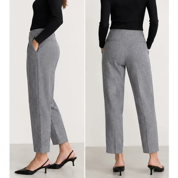 Aritzia Wilfred Chambery Trouser Wool Cropped Dress Pants Pockets Size 0 - Image 8