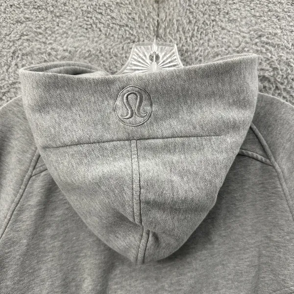 Lululemon Scuba Oversized Half Zip Hoodie Heathered Core Medium Grey W XS Small - Image 4