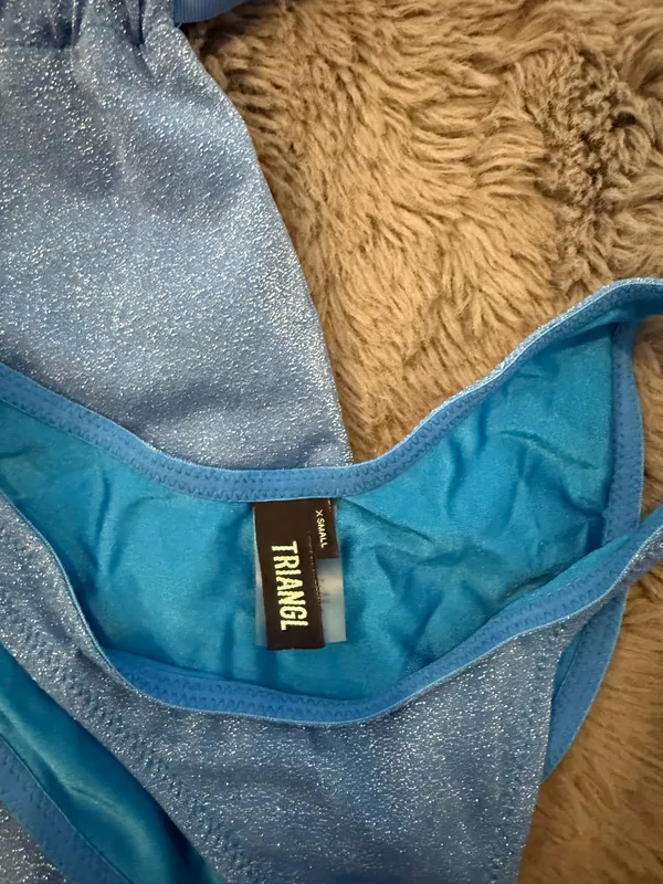 Triangl Sparkle Bikini Bottom Blue XS - Image 3