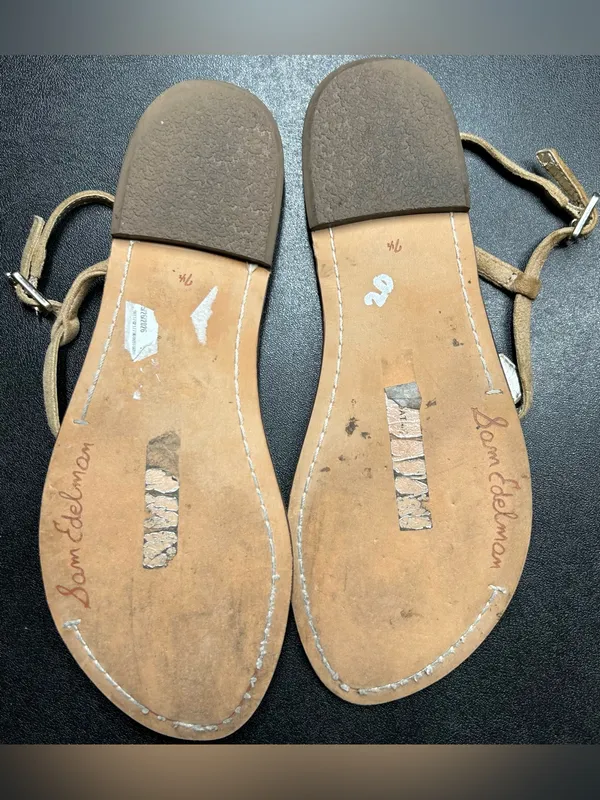 Sam Edelman Women’s Size 7.5 Gold Gigi Sandals - Image 3