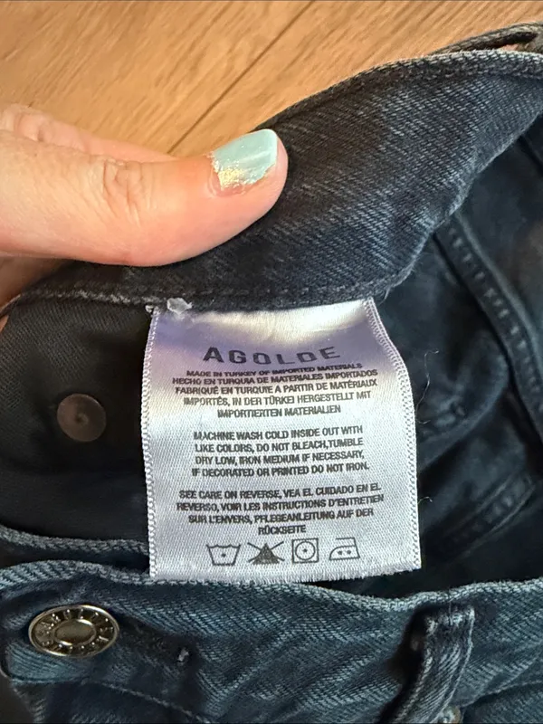 AGOLDE Ren High Rise Wide Leg Jeans- size 31 - Image 6