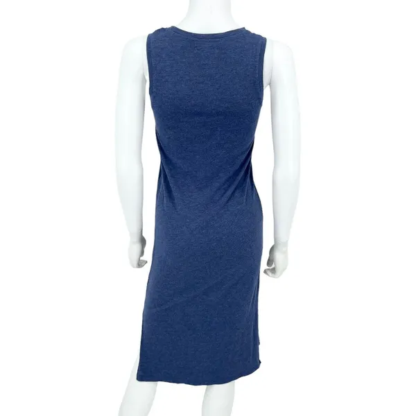 MADEWELL Dress Women Size XXS Maxi Navy‎ Blue Nightfall Sleeveless Jersey Tank - Image 3