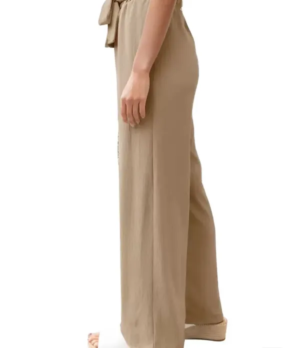 High Rise Elastic Waist Palazzo Pant For Women, Size-S-M - Image 4