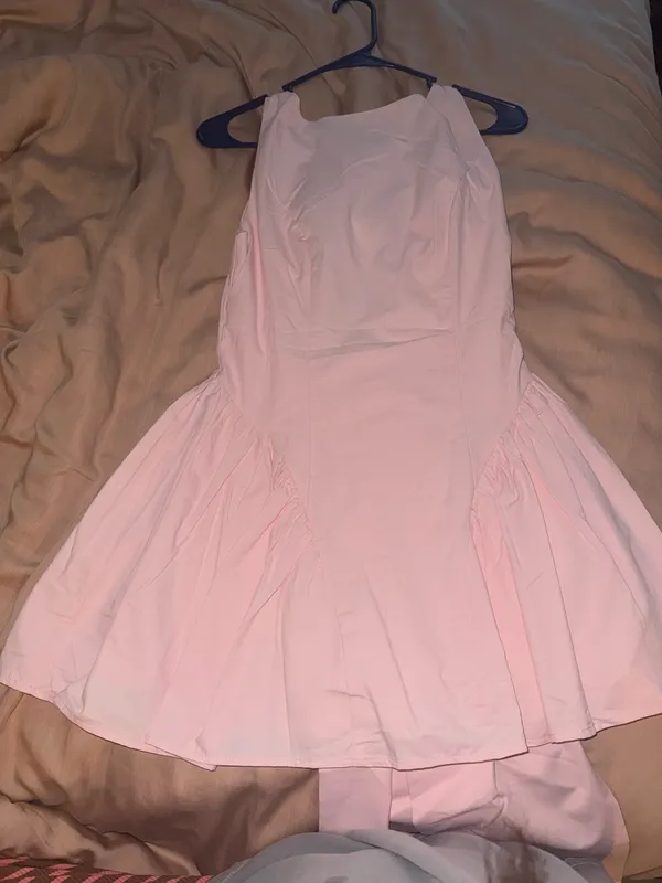 Peppermayo Mini Dress pink bow - Image 3