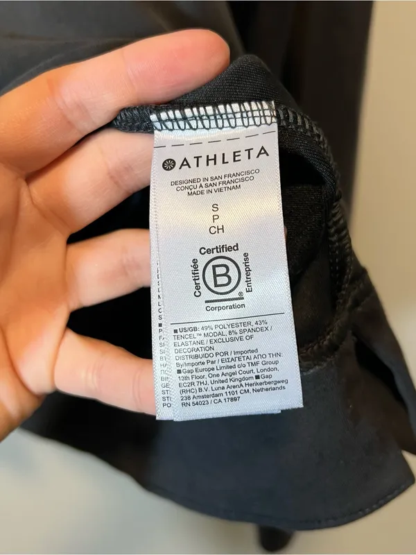 Athleta Women’s Charcoal‎ Gray Sweatshirt Crewneck Small Soft - Image 8