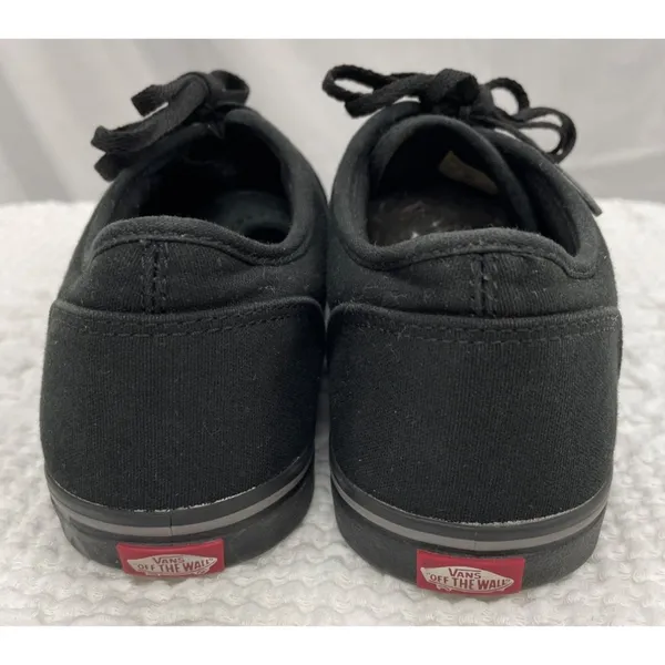 Vans Womens Black Canvas Sneakers Size 9 SKU 1500 - Image 3
