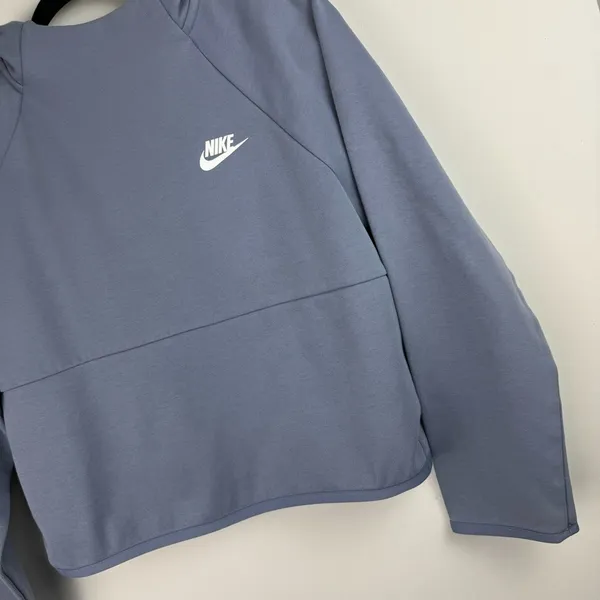 Nike Sportswear Tech Fleece Hoodie Purple Sz Medium Cropped - Image 9