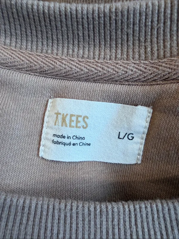 Tkees Air Whipped tan crewneck sweatshirt - Image 4