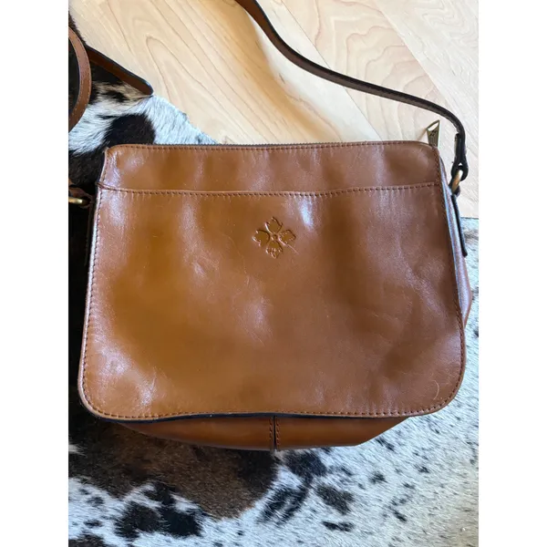 Patricia Nash Nazaire crossbody‎ bag Brown Leather - Image 2