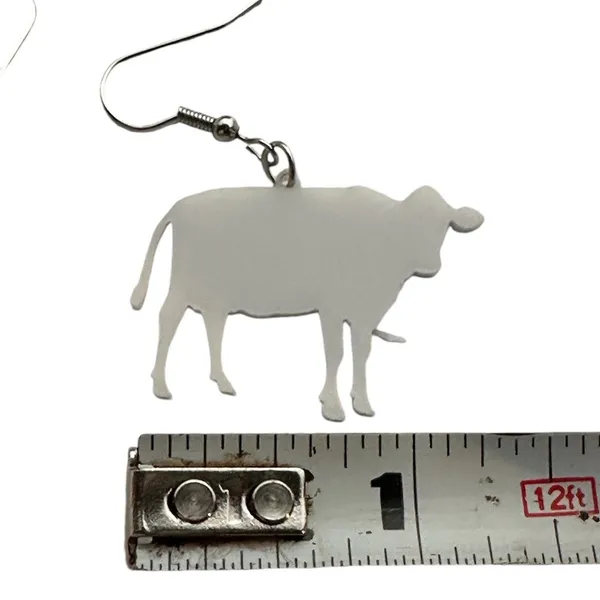 Cow print earrings - Image 5